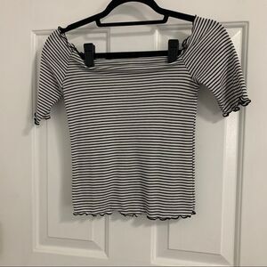 Caution to the Wind Off the Shoulder Top